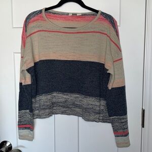 Anthropologie Moth Samedi Pullover Striped Sweater